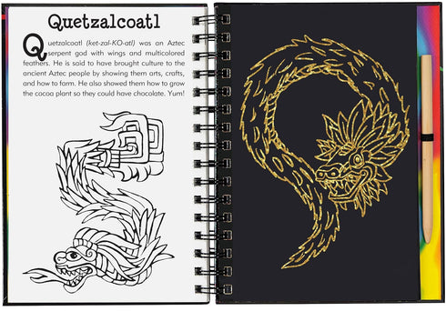 SCRATCH & SKETCH DRAGONS & MYTHOLOGICAL CREATURES - PETER PAUPER PRESS