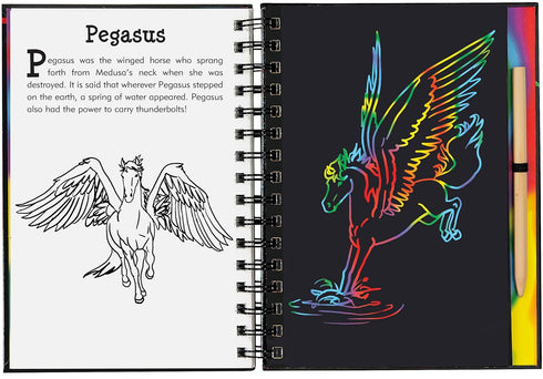 SCRATCH & SKETCH DRAGONS & MYTHOLOGICAL CREATURES - PETER PAUPER PRESS