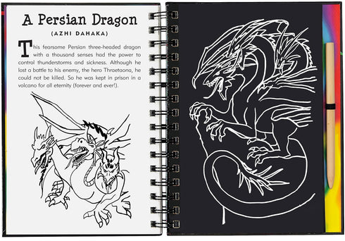 SCRATCH & SKETCH DRAGONS & MYTHOLOGICAL CREATURES - PETER PAUPER PRESS