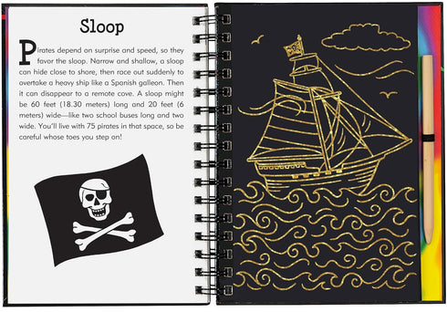 SCRATCH & SKETCH PIRATES - PETER PAUPER PRESS