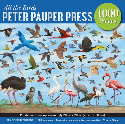 ALL THE BIRDS 1,000 PIECE JIGSAW PUZZLE - PETER PAUPER PRESS INC