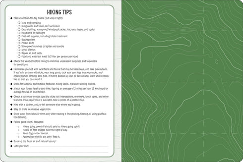 THE HIKING LOGBOOK - PETER PAUPER PRESS