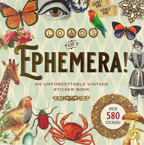 LOADS OF EPHEMERA STICKER BOOK - PETER PAUPER PRESS