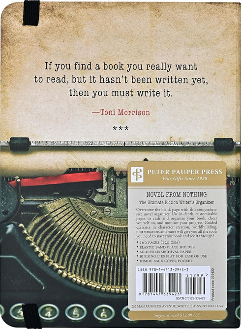 NOVEL FROM NOTHING - PETER PAUPER PRESS