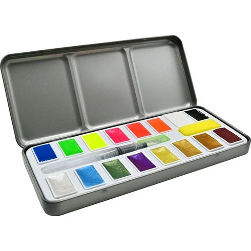 STUDIO SERIES METALIC & NEON WATERCOLOR PAINT SET