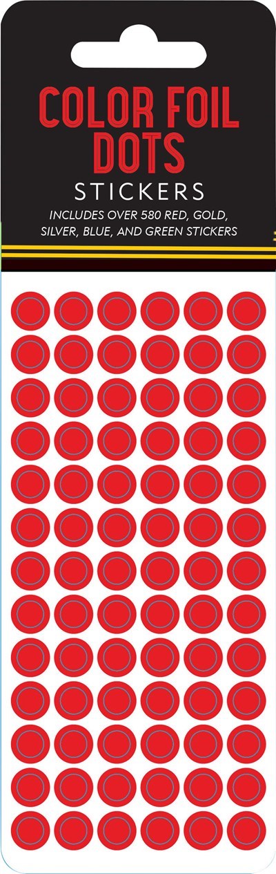 COLOR FOIL DOTS STICKERS