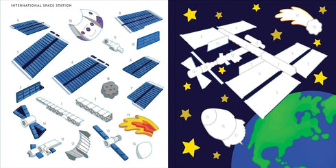 MY FIRST COLOR-BY-STICKER OUTER SPACE - PETER PAUPER PRESS