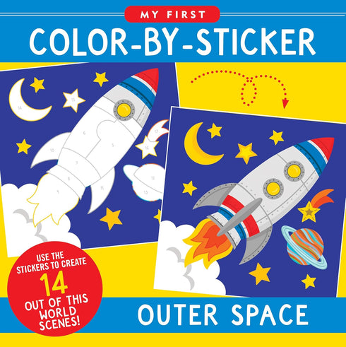 MY FIRST COLOR-BY-STICKER OUTER SPACE - PETER PAUPER PRESS
