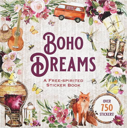 BOHO DREAMS A FREE-SPIRITED STICKER BOOK - PETER PAUPER PRESS