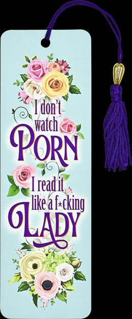 I DON'T WATCH PORN BEADED BOOKMARK