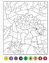 DINOSAURS COLOR-BY-NUMBER! - PETER PAUPER PRESS