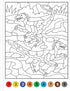 DINOSAURS COLOR-BY-NUMBER! - PETER PAUPER PRESS