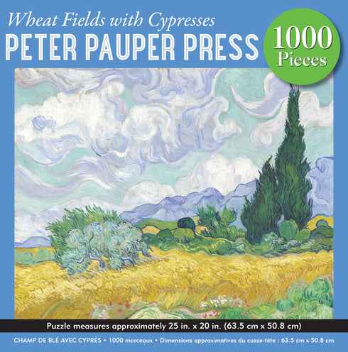 WHEAT FIELDS WITH CYPRESSES 1000 PIECE JIGSAW PUZZLE