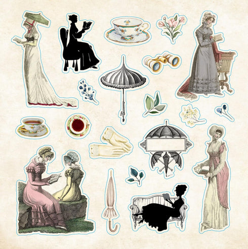 BIBLIOPHILIA EPHEMERA STICKER BOOK - PETER PAUPER PRESS