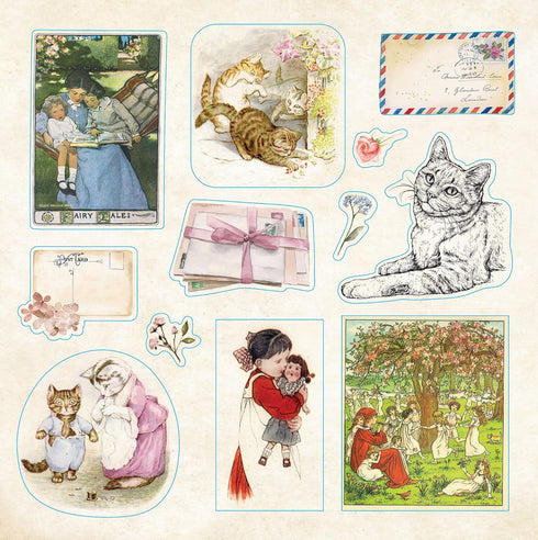 BIBLIOPHILIA EPHEMERA STICKER BOOK - PETER PAUPER PRESS