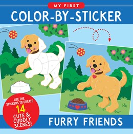 MY FIRST COLOR-BY-STICKER FURRY FRIENDS - PETER PAUPER PRESS