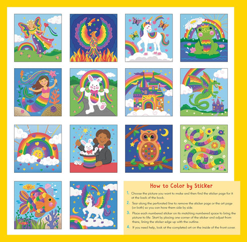 MY FIRST COLOR-BY-STICKER RAINBOW MAGIC - PETER PAUPER PRESS