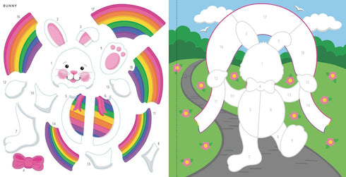MY FIRST COLOR-BY-STICKER RAINBOW MAGIC - PETER PAUPER PRESS