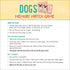DOGS MEMORY MATCH GAME (SET OF 72 CARDS) - PETER PAUPER PRESS