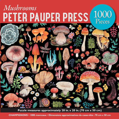 MUSHROOMS 1000-PIECE JIGSAW PUZZLE - PETER PAUPER PRESS, INC.