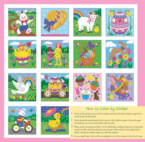 MY FIRST COLOR-BY-STICKER EASTER - PETER PAUPER PRESS
