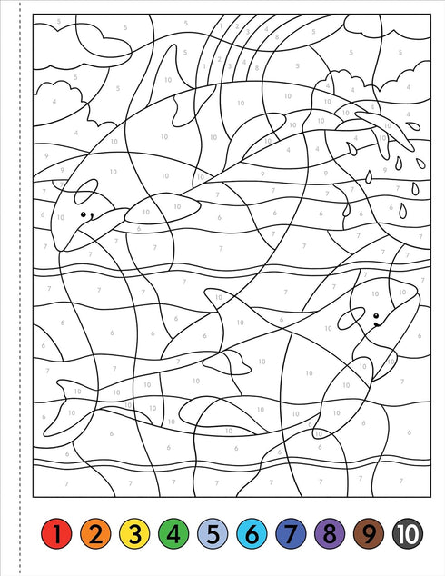 UNDER THE SEA COLOR-BY-NUMBER! - PETER PAUPER PRESS