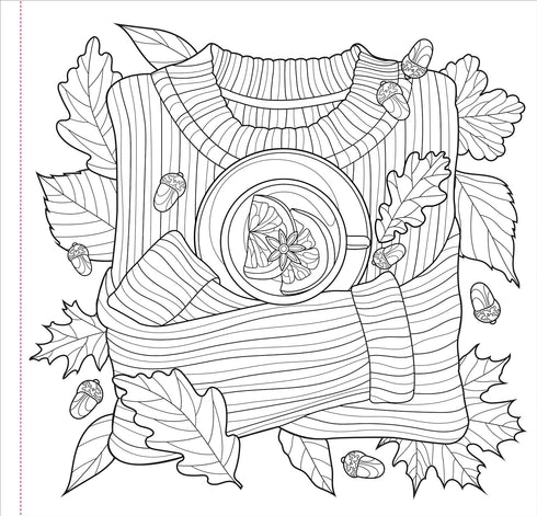 AUTUMN DREAMS ADULT COLORING BOOK - PETER PAUPER PRESS, INC.