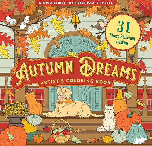 AUTUMN DREAMS ADULT COLORING BOOK - PETER PAUPER PRESS, INC.