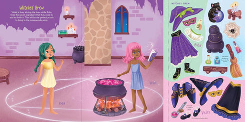 HALLOWEEN STICKER DOLL DRESS-UP BOOK - PETER PAUPER PRESS