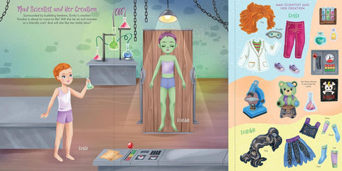 HALLOWEEN STICKER DOLL DRESS-UP BOOK - PETER PAUPER PRESS