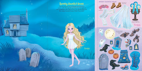 HALLOWEEN STICKER DOLL DRESS-UP BOOK - PETER PAUPER PRESS