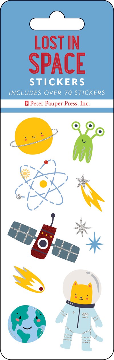 LOST IN SPACE STICKERS - PETER PAUPER PRESS