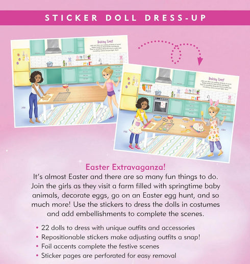 EASTER FUN STICKER DOLL DRESS-UP BOOK - PETER PAUPER PRESS