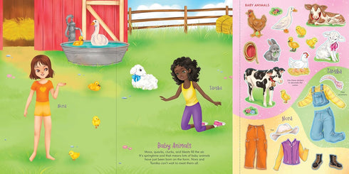 EASTER FUN STICKER DOLL DRESS-UP BOOK - PETER PAUPER PRESS