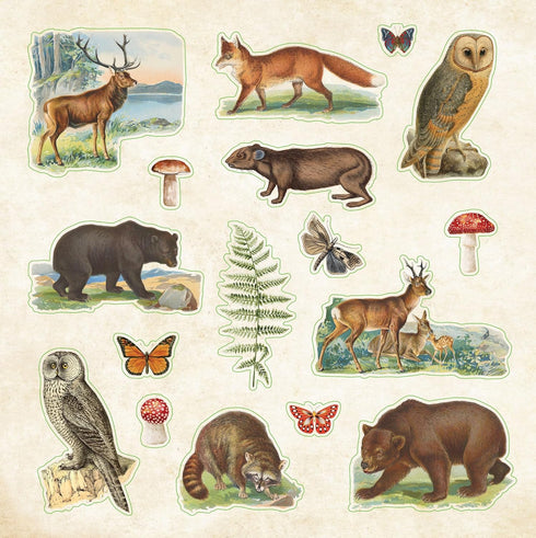 ZOOLOGICAL EPHEMERA STICKER BOOK - PETER PAUPER PRESS
