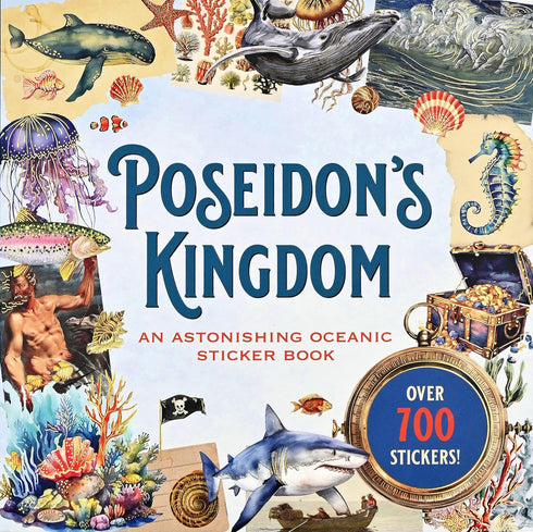 POSEIDON'S KINGDOM STICKER BOOK - PETER PAUPER PRESS