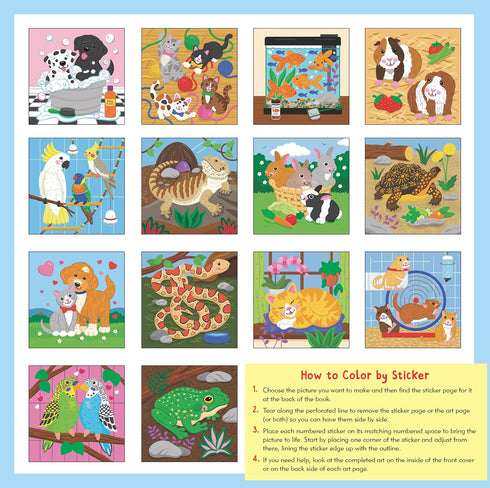 MY FIRST COLOR-BY-STICKER BOOK PETS - PETER PAUPER PRESS