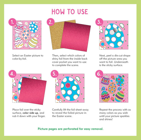 Easter Color-By-Foil Sticker