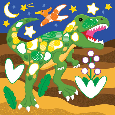 DINOSAURS COLOR-BY-DOTS STICKER BOOK - PETER PAUPER PRESS