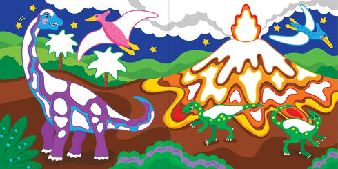 DINOSAURS COLOR-BY-DOTS STICKER BOOK - PETER PAUPER PRESS