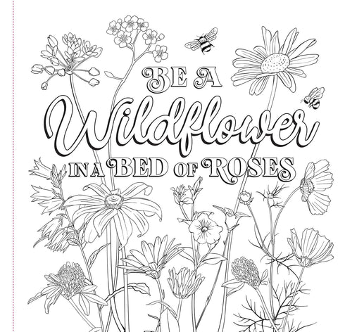 WILDFLOWERS ADULT COLORING BOOK - PETER PAUPER PRESS, INC.