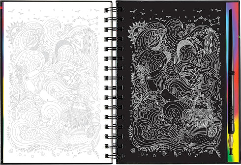 SCRATCH & SKETCH EXTREME!  MERMAIDS: AN ART ACTIVITY BOOK - PETER PAUPER PRESS