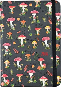 2026 MUSHROOMS WEEKLY PLANNER (16 MONTHS, SEPT 2025 TO DEC 2026) - PETER PAUPER