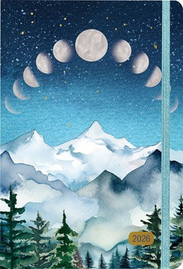 2026 MOONLIT MOUNTAINS WEEKLY PLANNER (16 MONTHS, SEPT 2025 TO DEC 2026)