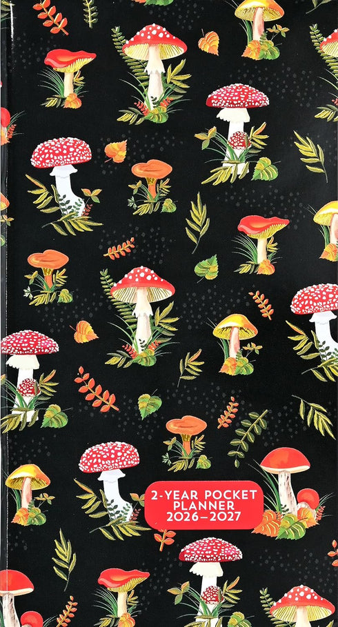 2026-27 MUSHROOMS 2-YEAR POCKET PLANNER - PETER PAUPER PRESS, INC.