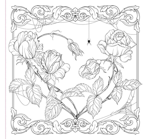 GOTH GARDEN COLORING BOOK - PETER PAUPER PRESS, INC.