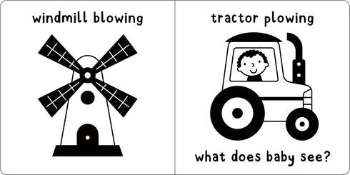 WHAT DOES BABY SEE? ON THE FARM (HIGH CONTRAST) - CONLON. MARA; ABBOTT. SIMON