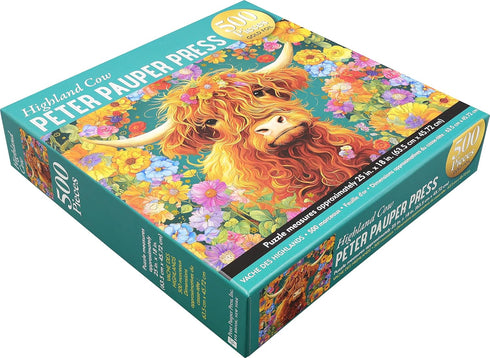 HIGHLAND COW 500 PIECE JIGSAW PUZZLE - LAVOIE. TINA
