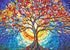 STAINED GLASS TREE OF LIFE 1000 PIECE JIGSAW PUZZLE - PETER PAUPER PRESS