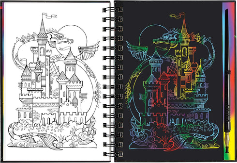 EXTREME! DRAGONS SCRATCH AND SKETCH - PETER PAUPER PRESS